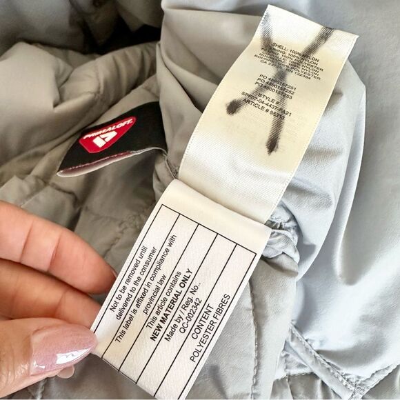 Aritzia Wilfred Free The Ganna Insulated Shirt Jacket in Blue Size XL - Picture 9 of 10